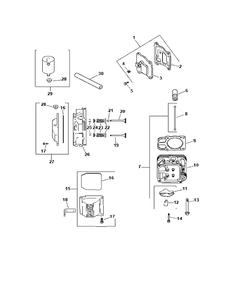 Head And Valve And Breather Diagram and Parts List for Z-FORCE50 17AH3AGP-17AH3AGP709-17AH3AGP710 Cub Cadet Lawn Tractor